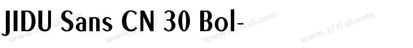 JIDU Sans CN 30 Bol字体转换